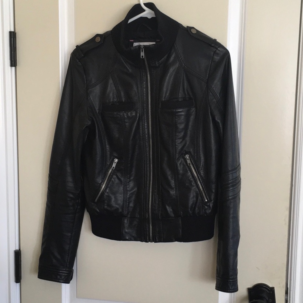 Xhilaration faux leather jacket Size Small